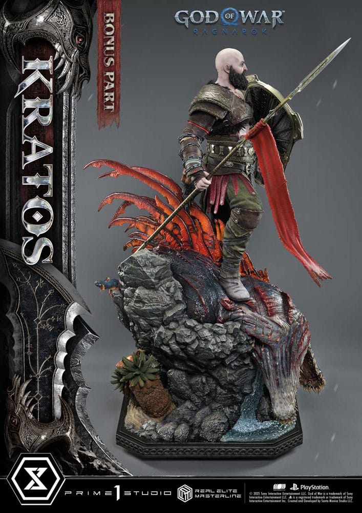 God of War: Ragnarok Real Elite Masterline Series Statue 1/3 Kratos Ultimate Bonus Version 95 cm - Prime 1 Studio Statues