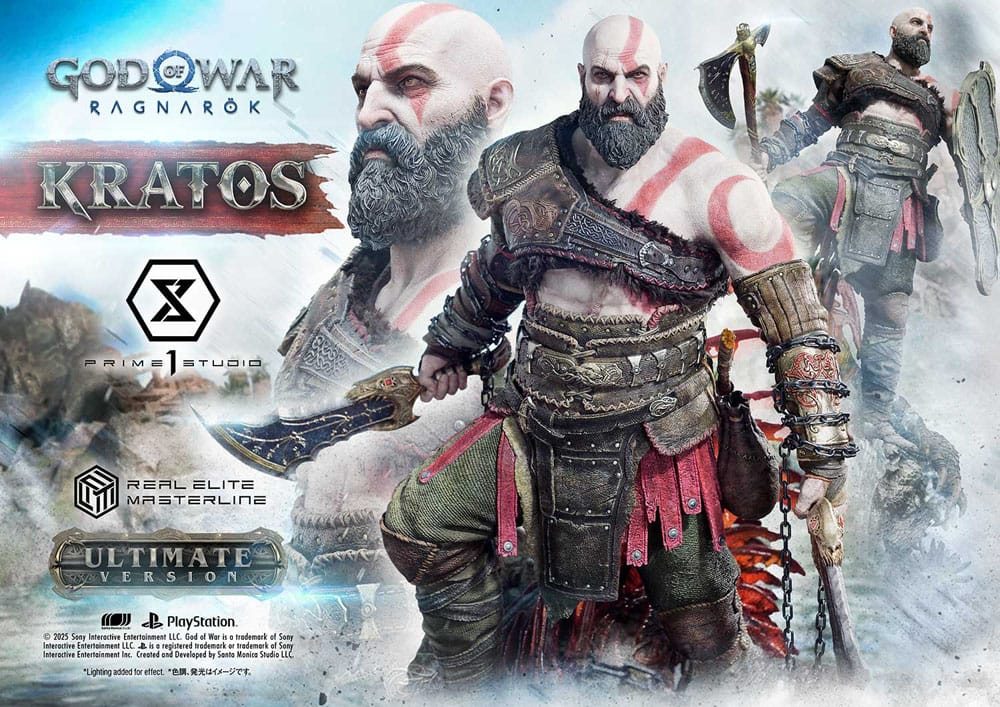 God of War: Ragnarok Real Elite Masterline Series Statue 1/3 Kratos Ultimate Version 95 cm - Prime 1 Studio Statues