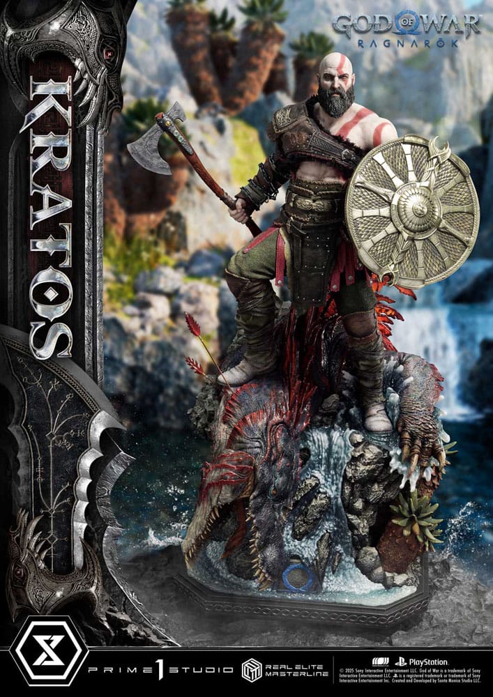 God of War: Ragnarok Real Elite Masterline Series Statue 1/3 Kratos Ultimate Version 95 cm - Prime 1 Studio Statues
