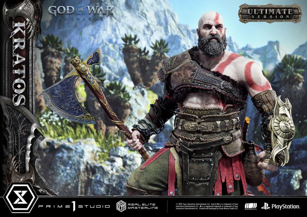 God of War: Ragnarok Real Elite Masterline Series Statue 1/3 Kratos Ultimate Version 95 cm - Prime 1 Studio Statues