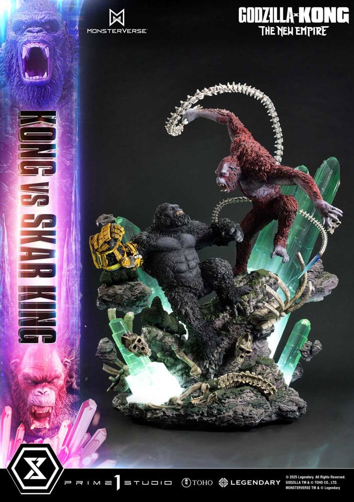 Godzilla x Kong: The New Empire Ultimate Diorama Masterline Series Statue Kong vs Skar King Bonus Version 104 cm - Prime 1 Studio Statues