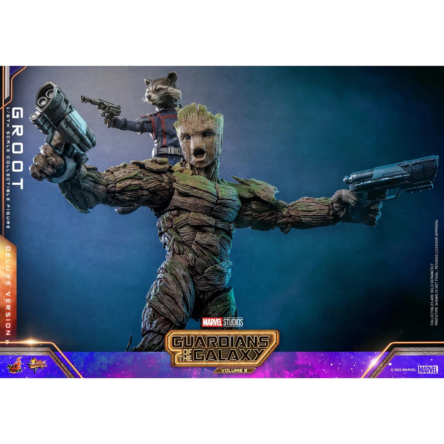 Groot: Deluxe: Guardians Of The Galaxy Vol.3: Marvel - Hot Toys Action Figure