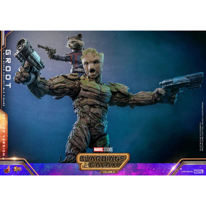 Groot: Deluxe: Guardians Of The Galaxy Vol.3: Marvel - Hot Toys Action Figure