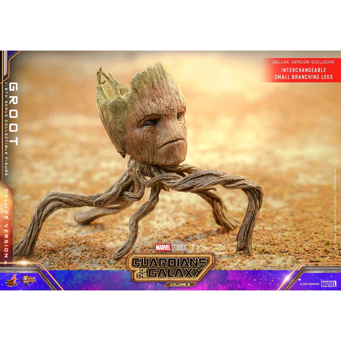 Groot: Deluxe: Guardians Of The Galaxy Vol.3: Marvel - Hot Toys Action Figure