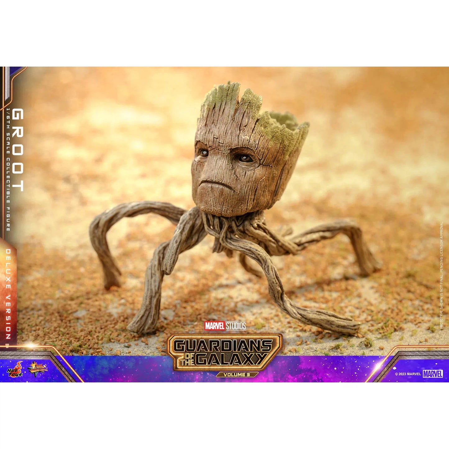 Groot: Deluxe: Guardians Of The Galaxy Vol.3: Marvel - Hot Toys Action Figure