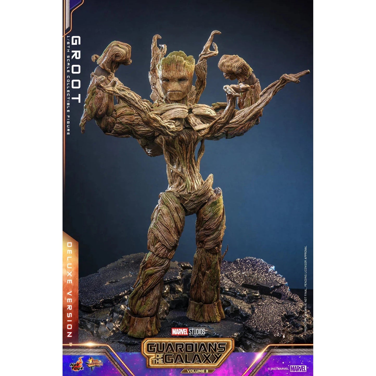 Groot: Deluxe: Guardians Of The Galaxy Vol.3: Marvel - Hot Toys Action Figure
