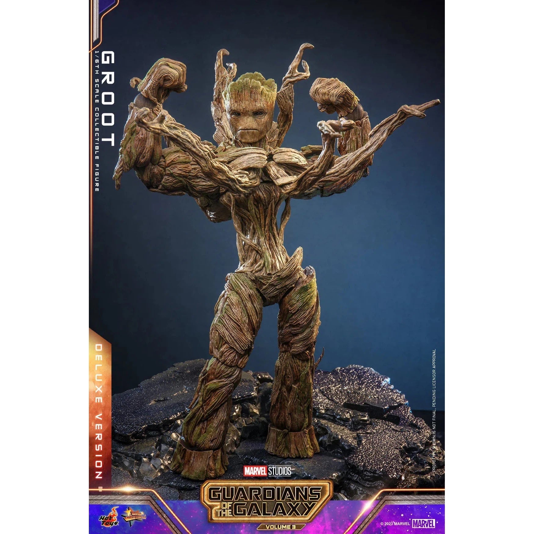 Groot: Deluxe: Guardians Of The Galaxy Vol.3: Marvel - Hot Toys Action Figure