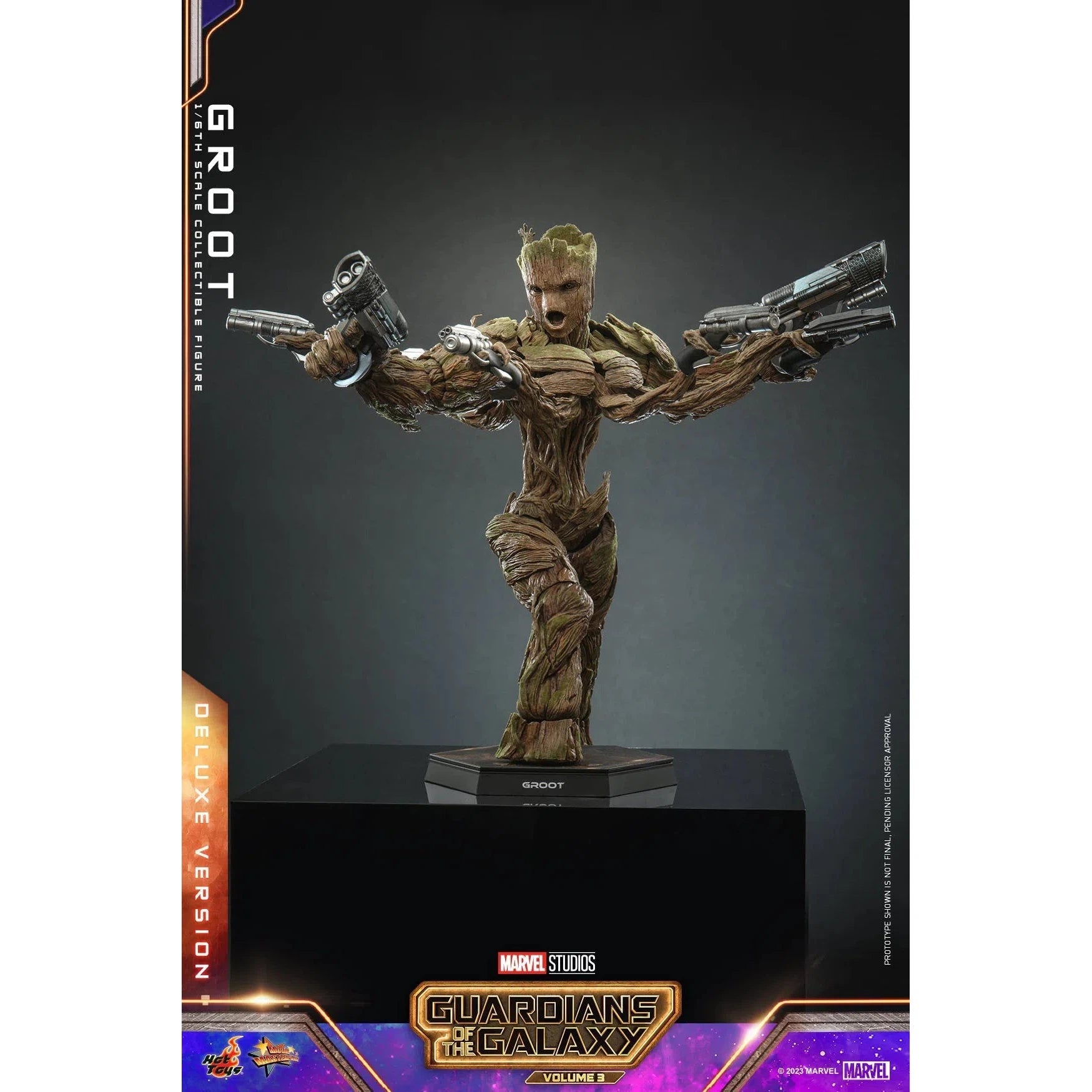 Groot: Deluxe: Guardians Of The Galaxy Vol.3: Marvel - Hot Toys Action Figure