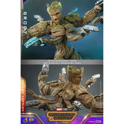 Groot: Deluxe: Guardians Of The Galaxy Vol.3: Marvel - Hot Toys Action Figure