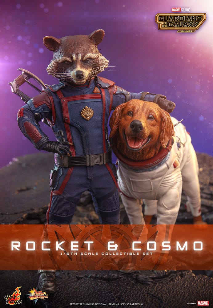 Guardians of the Galaxy Vol. 3: Rocket & Cosmo: 1/6 Scale Action Figure Set - Hot Toys Action Figure