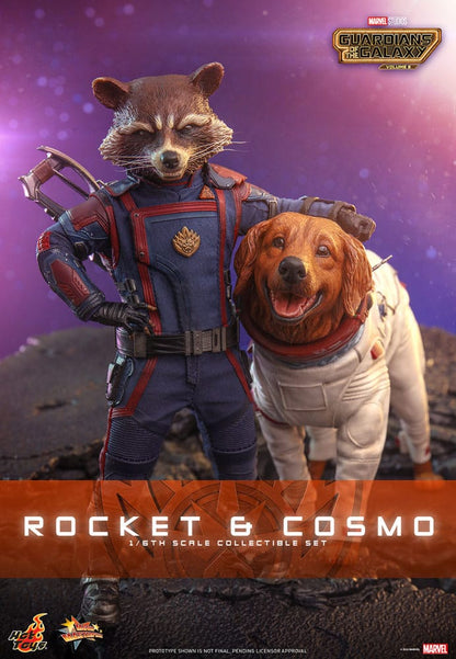 Guardians of the Galaxy Vol. 3: Rocket & Cosmo: 1/6 Scale Action Figure Set - Hot Toys Action Figure
