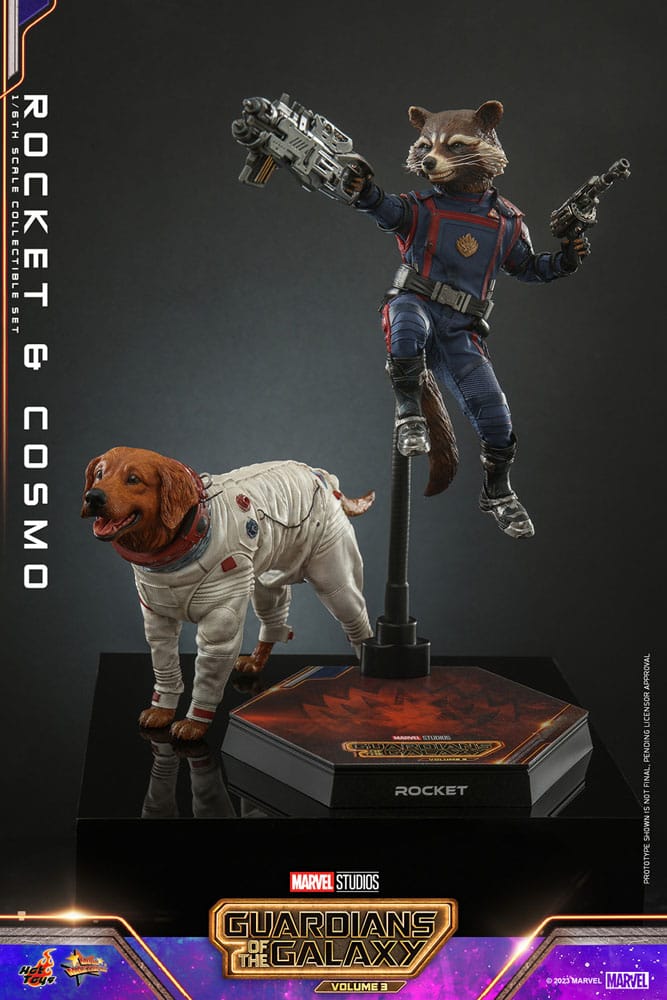 Guardians of the Galaxy Vol. 3: Rocket & Cosmo: 1/6 Set - Hot Toys Action Figures