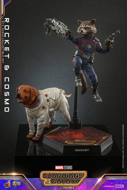 Guardians of the Galaxy Vol. 3: Rocket & Cosmo: 1/6 Set - Hot Toys Action Figures