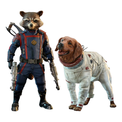 Guardians of the Galaxy Vol. 3: Rocket & Cosmo: 1/6 Set - Hot Toys Action Figures