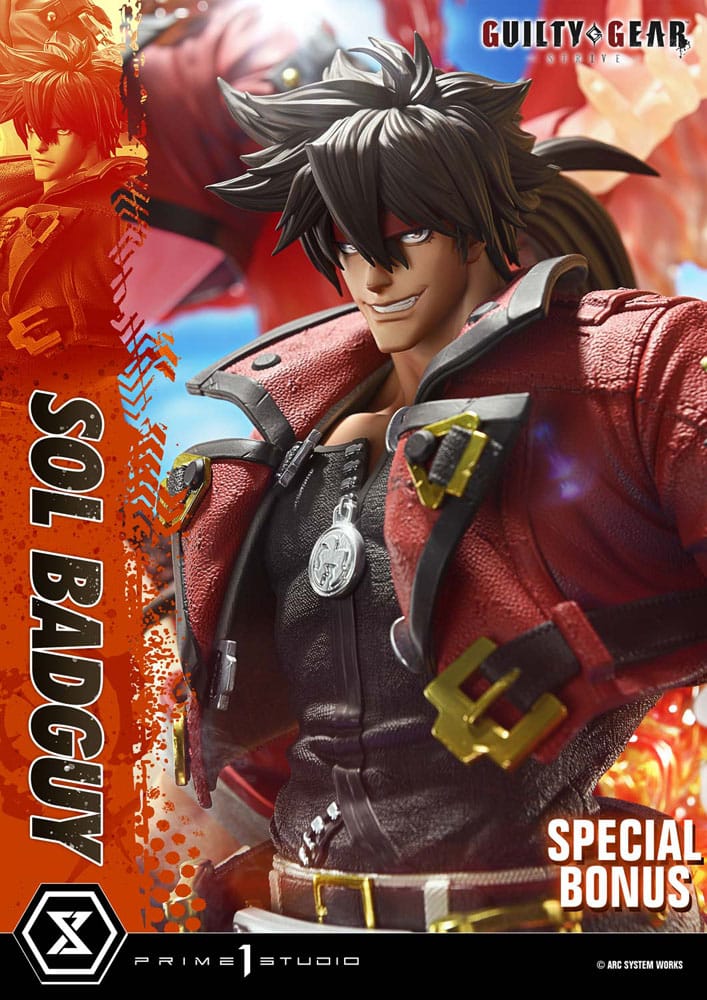 Guilty Gear Strive Ultimate Premium Masterline Series Statue 1/4 Sol Badguy Bonus Version 82 cm - Prime 1 Studio Statue