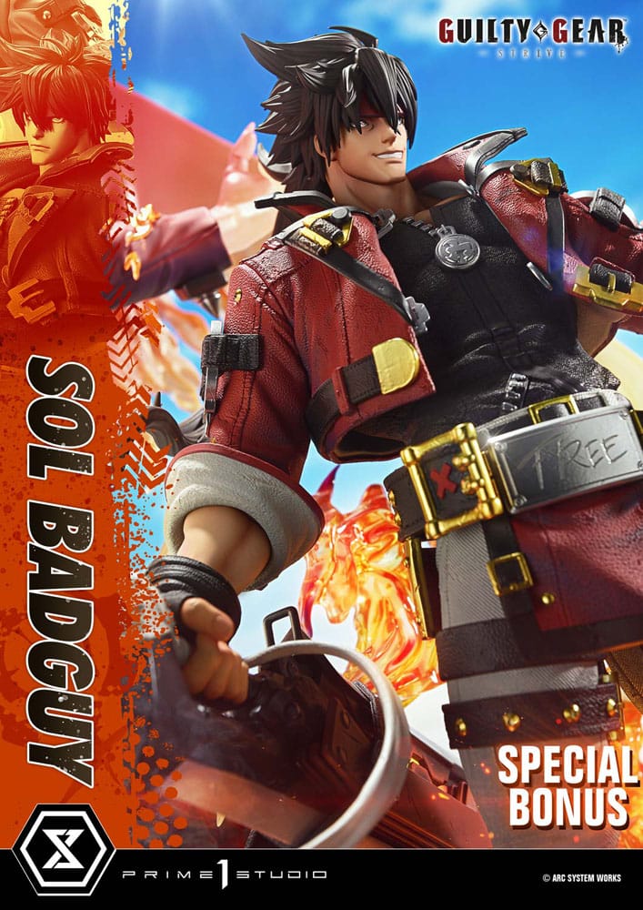 Guilty Gear Strive Ultimate Premium Masterline Series Statue 1/4 Sol Badguy Bonus Version 82 cm - Prime 1 Studio Statue