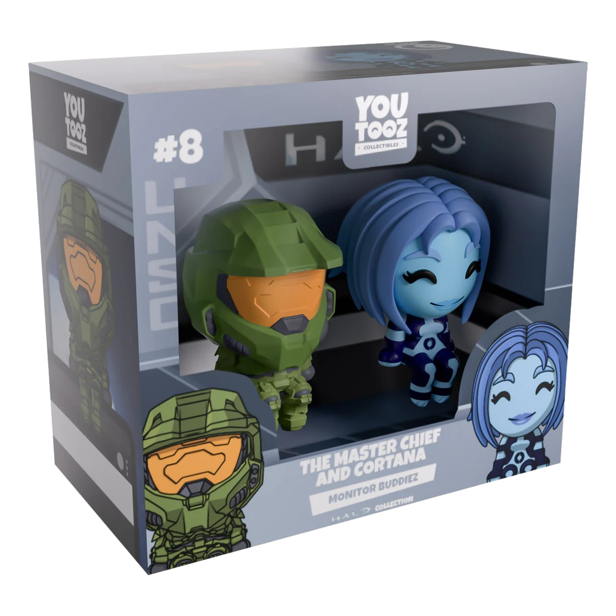 Halo: Master Chief & Cortana: Monitor Buddiez: YouTooz by YouTooz – Vinyl Figure, [scale], UK stockist Planet Action Figures