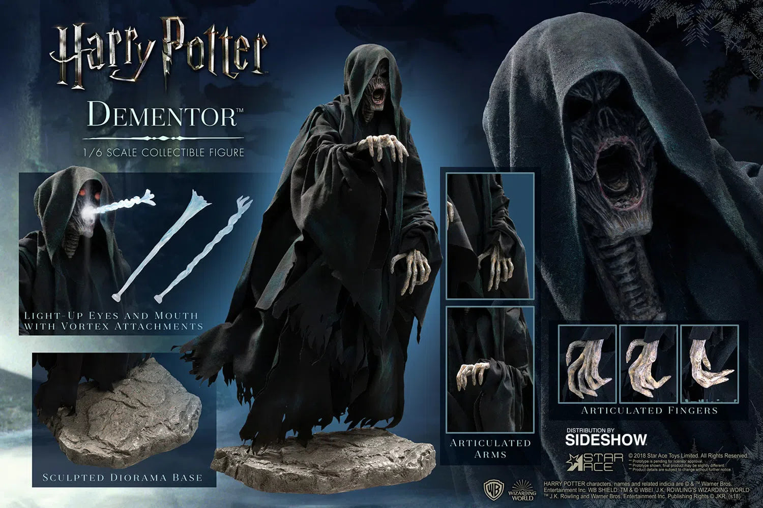 Harry Potter & The Prisoner Of Azkaban: Dementor: Deluxe: Sixth Scale Figure Star Ace