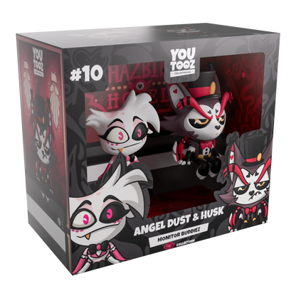 Hazbin Hotel: Angel Dust and Husk Monitor Buddiez: Vinyl Figure - YouTooz Vinyl Figure