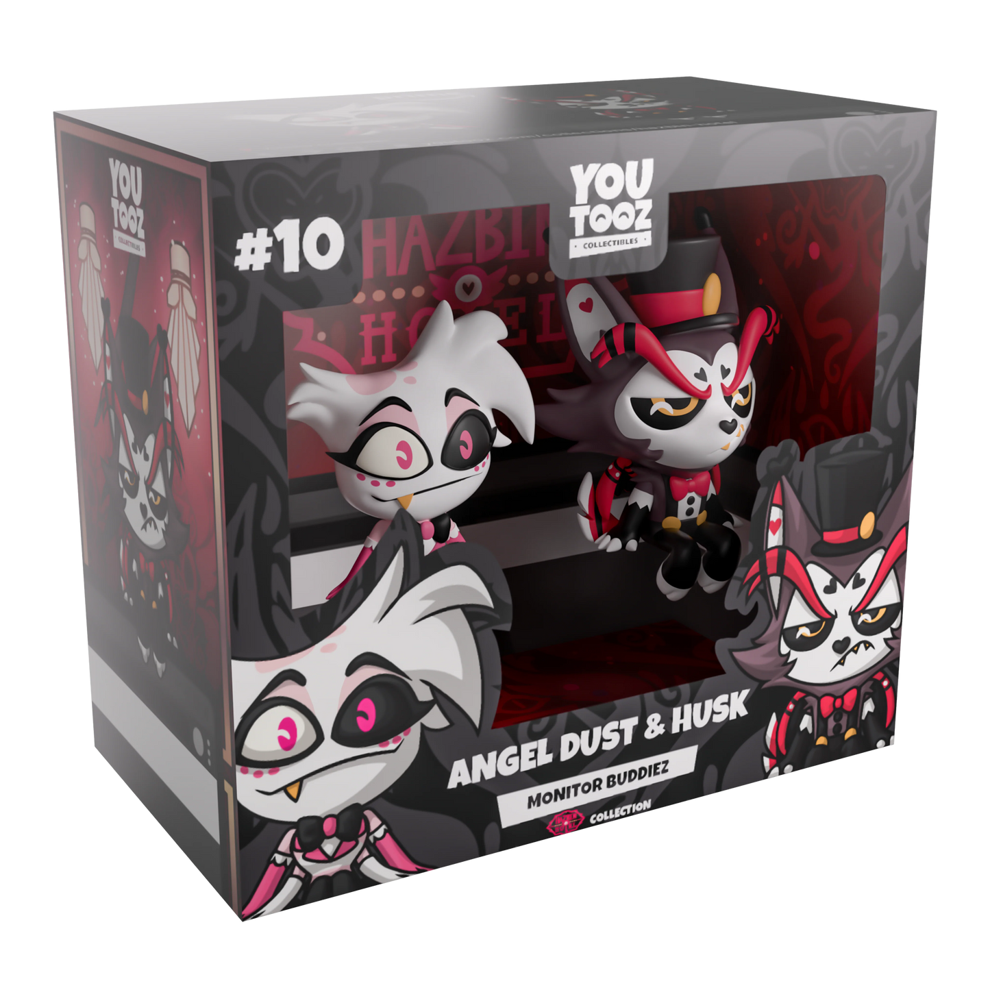 Hazbin Hotel: Angel Dust and Husk Monitor Buddiez: Vinyl Figure: YouTooz by YouTooz – Vinyl Figure, [scale], UK stockist Planet Action Figures