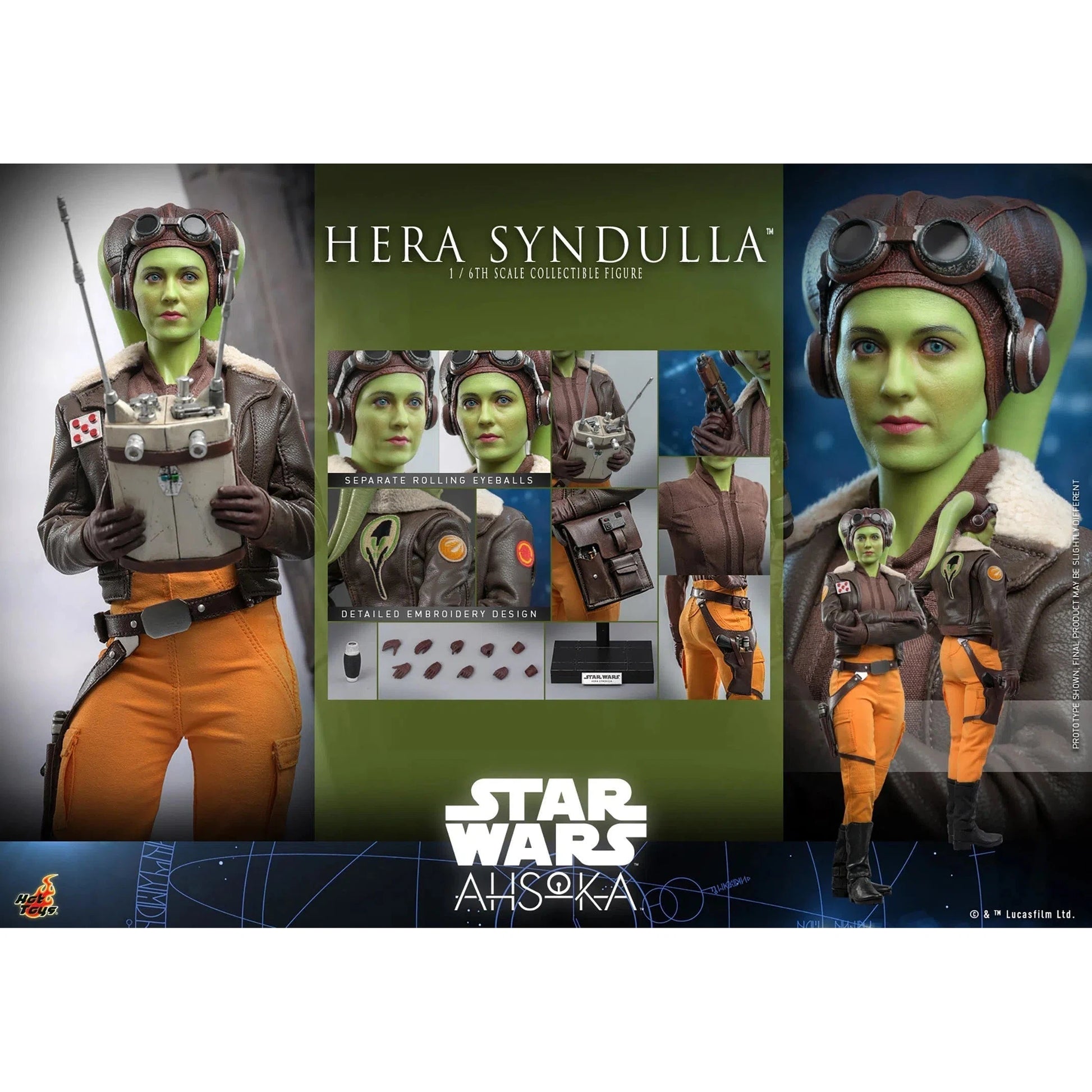 Hera Syndulla: Star Wars: Ahsoka: Hot Toys by Hot Toys – Action Figure, [scale], UK stockist Planet Action Figures