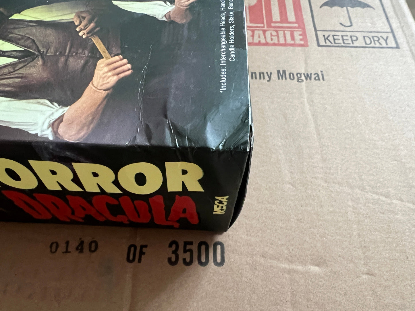 Horror Of Dracula: (1958): Van Helsing: Ultimate 7 Inch: Action Figure: Crushed Box Corner by Neca – Action Figure, [scale], UK stockist Planet Action Figures