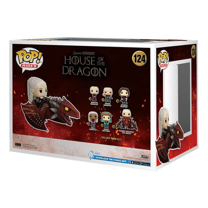 House Of The Dragon: Rhaenys Targaryen with Meleys: POP! Rides Deluxe Vinyl Funko