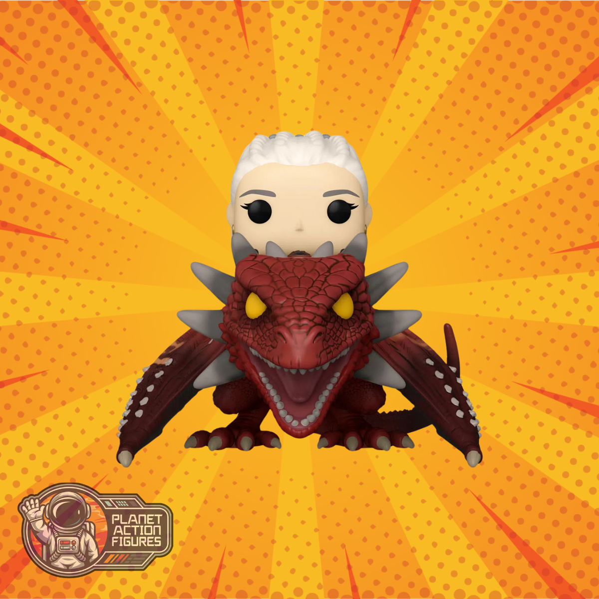 House Of The Dragon: Rhaenys Targaryen with Meleys: POP! Rides Deluxe Vinyl Funko