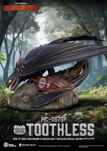How To Train Your Dragon 2 Master Craft Statue Toothless 3 - Beast Kingdom Toys Statues