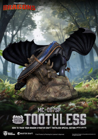 How To Train Your Dragon 2 Master Craft Statue Toothless 3 - Beast Kingdom Toys Statues