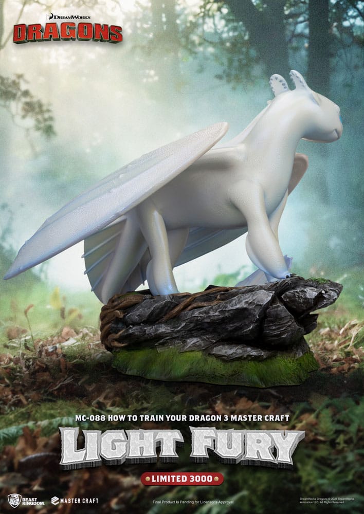 How To Train Your Dragon 3: Light Fury: Master Craft Statue - Beast Kingdom Toys Statue
