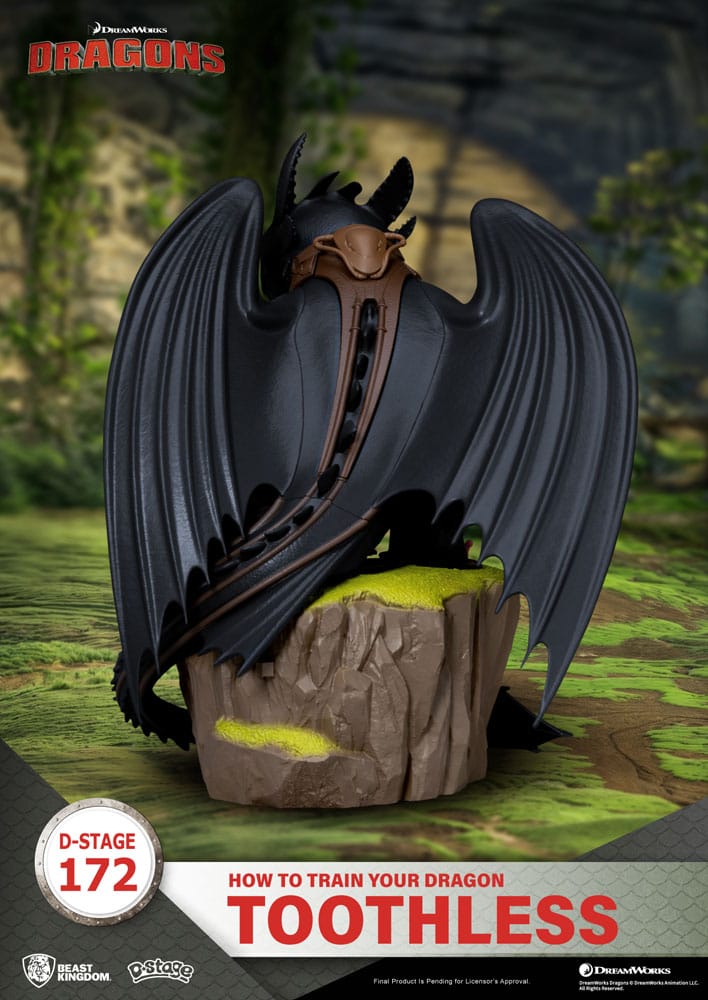 How To Train Your Dragon D-Stage PVC Diorama toothless Statue 14 cm - Beast Kingdom Toys Statues