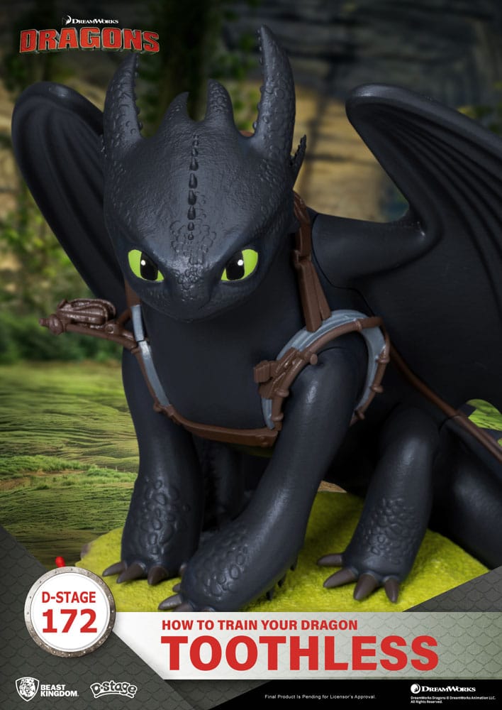 How To Train Your Dragon D-Stage PVC Diorama toothless Statue 14 cm - Beast Kingdom Toys Statues