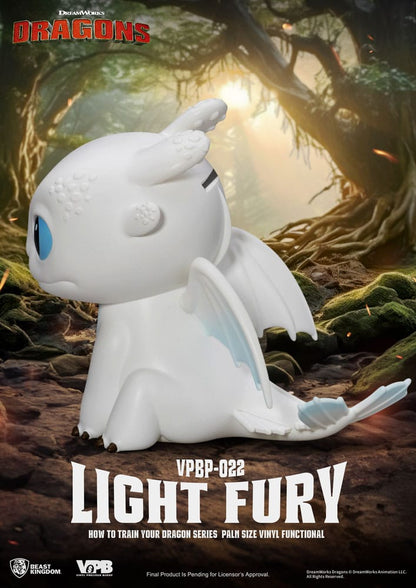 How To Train Your Dragon Piggy Vinyl Bank Light Fury - Beast Kingdom Toys Banks