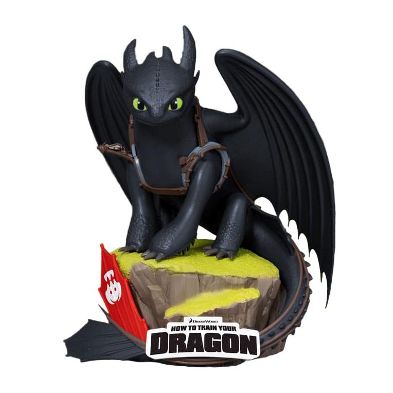 How To Train Your Dragon: Toothless: D-Stage Diorama Statue - Beast Kingdom Toys Statue