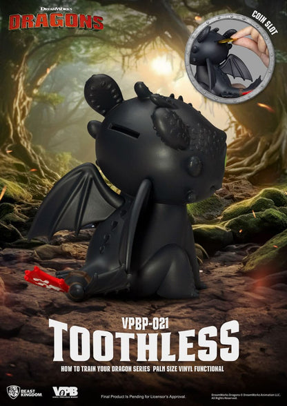 How to Train Your Dragon Piggy Vinyl Bank Toothless - Beast Kingdom Toys Banks