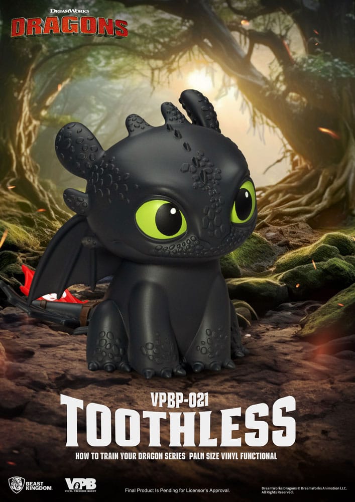 How to Train Your Dragon: Toothless: Vinyl Piggy Bank - Beast Kingdom Toys Piggy Bank