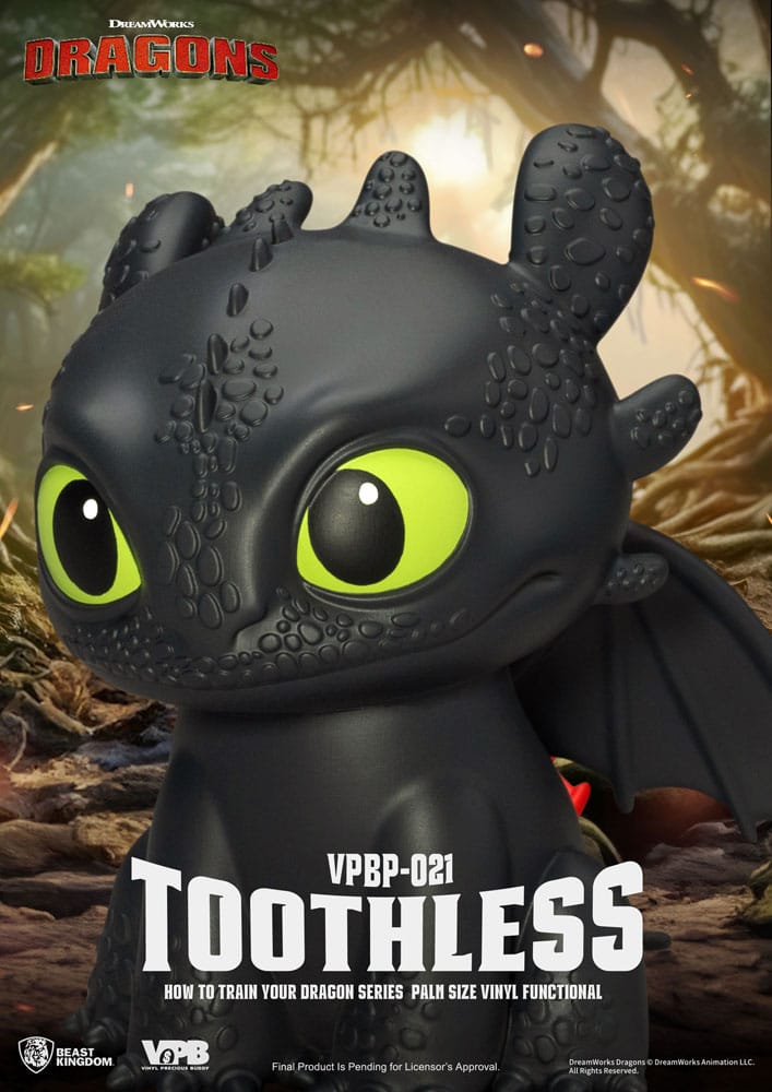 How to Train Your Dragon: Toothless: Vinyl Piggy Bank - Beast Kingdom Toys Piggy Bank