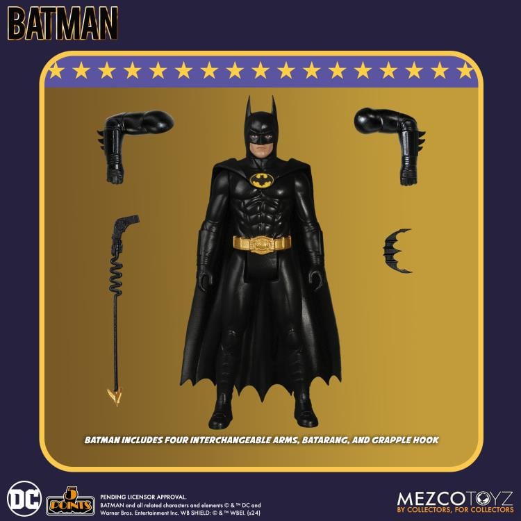 Batman: (1989): 5 Points: Batman: Action Figure - Mezco Action Figures
