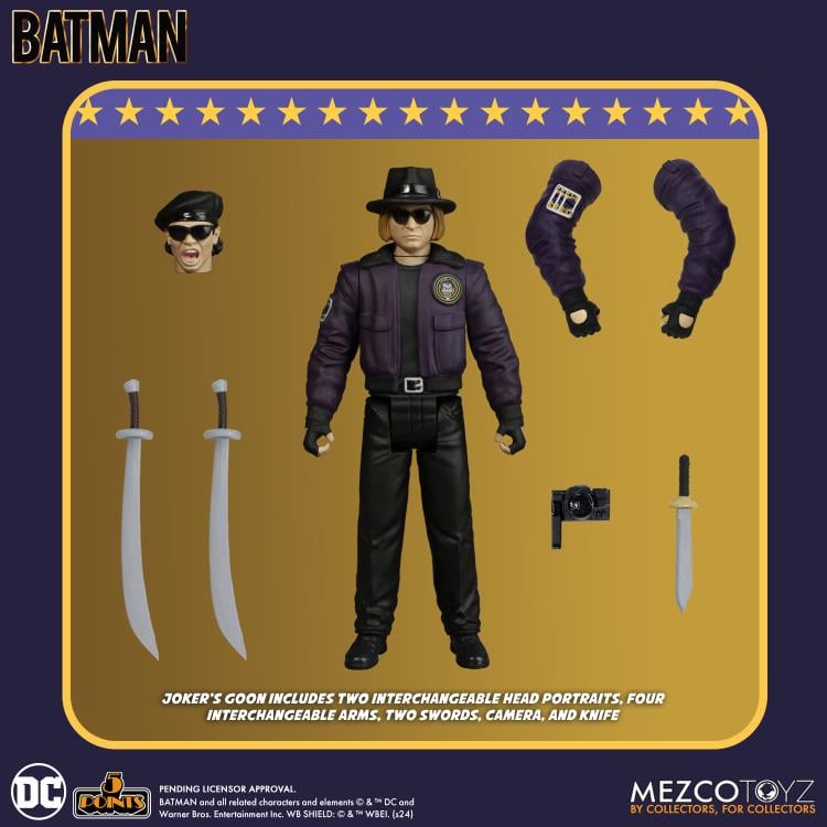 Batman: (1989): 5 Points Set Of 3 Action Figures - Mezco Action Figures