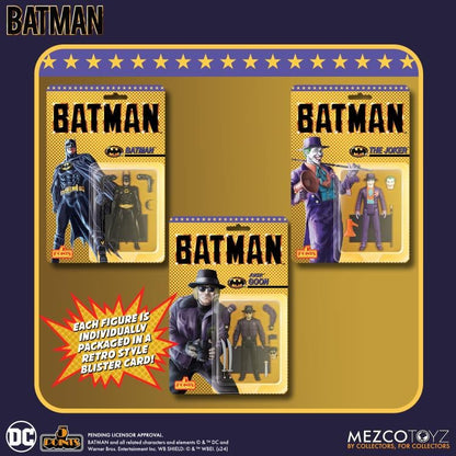 Batman: (1989): 5 Points Set Of 3 Action Figures - Mezco Action Figures