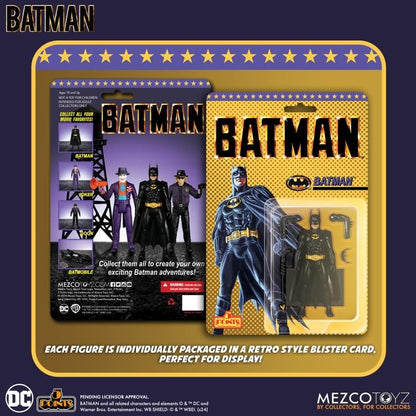 Batman: (1989): 5 Points: Batman: Action Figure - Mezco Action Figures