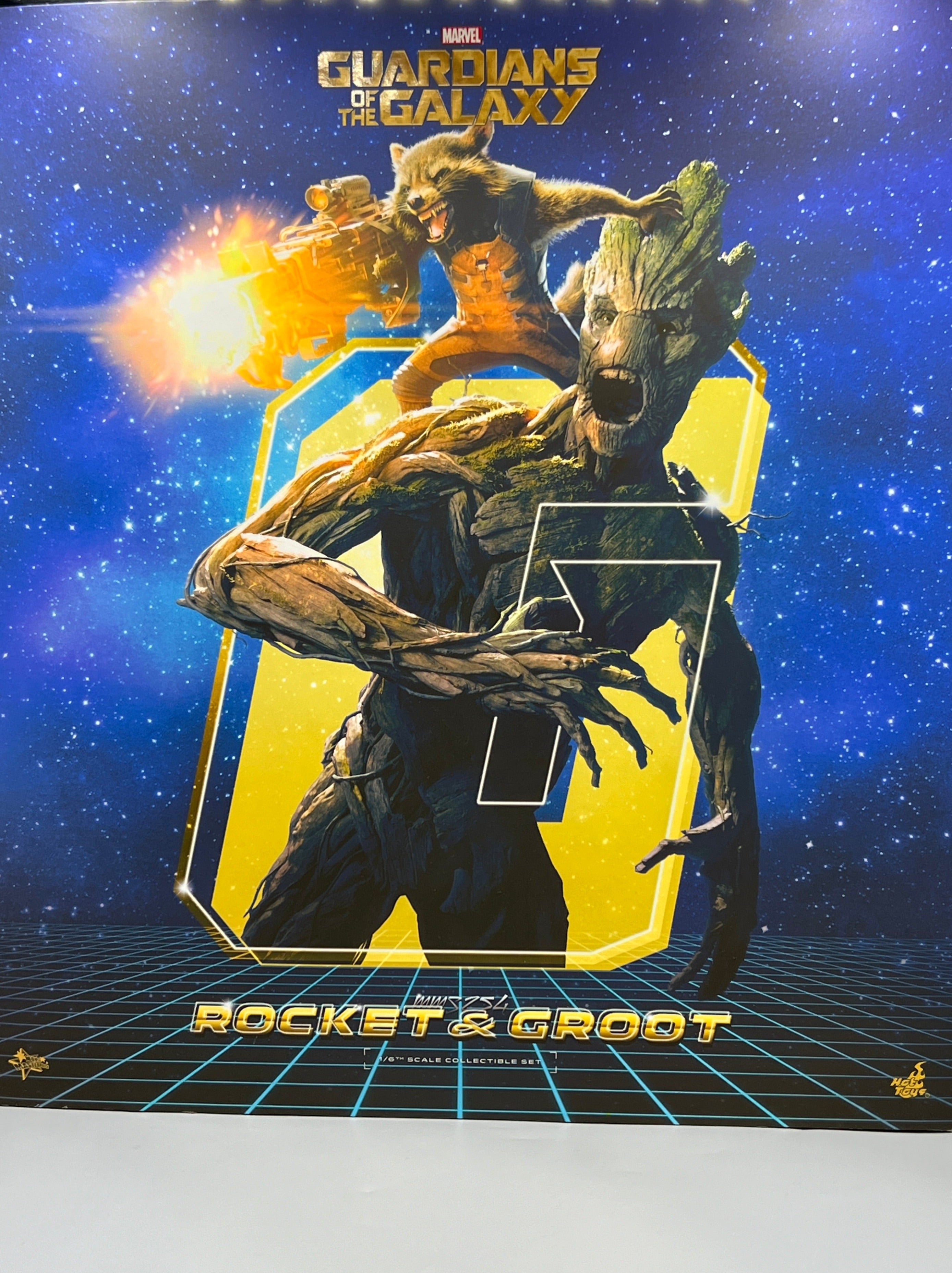 Ex Display: Rocket & Groot: Guardians Of The Galaxy: MMS254:  Hot Toys Action Figure Hot Toys