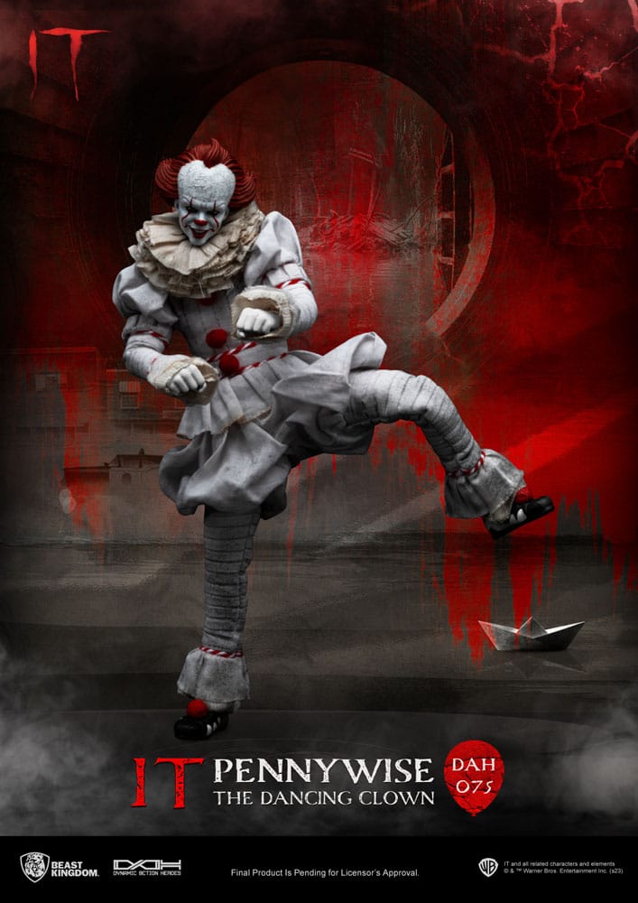 IT: Pennywise: Dynamic 8ction Heroes Action Figure - Beast Kingdom Toys Action Figures
