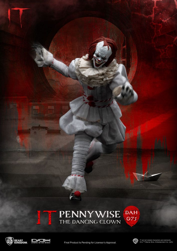 IT: Pennywise: Dynamic 8ction Heroes Action Figure - Beast Kingdom Toys Action Figures