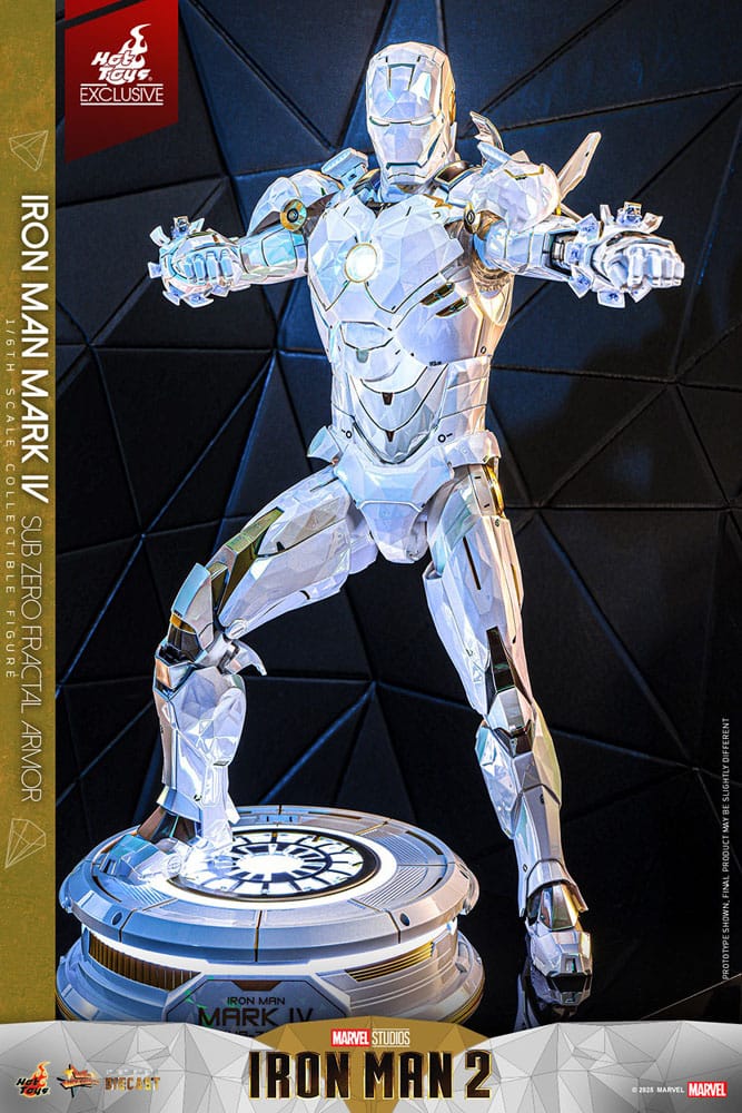 Iron Man 2: Iron Man Mark IV (Sub-Zero Fractal Armor): Hot Toys Exclusive: 1/6 - Hot Toys Action Figures