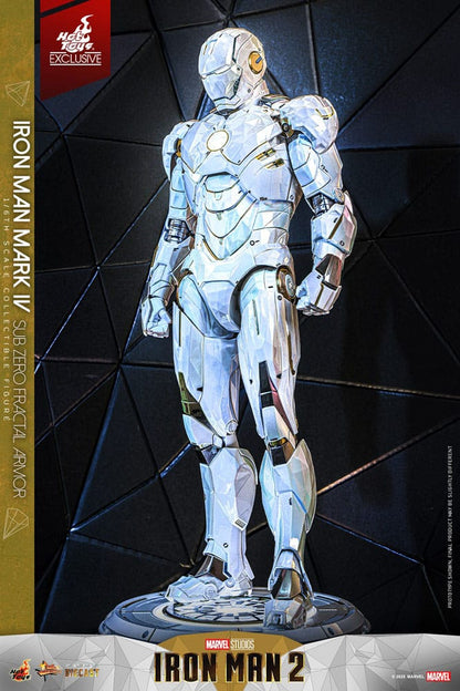 Iron Man 2: Iron Man Mark IV (Sub-Zero Fractal Armor): Hot Toys Exclusive: 1/6 Scale Action Figure - Hot Toys Action Figure