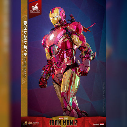 Iron Man 2: Iron Man Mark VI (Fractal Armor): Exclusive: 1/6th Action Figure - Hot Toys Action Figure