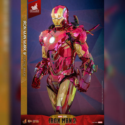 Iron Man 2: Iron Man Mark VI (Fractal Armor): Exclusive: 1/6th Action Figure - Hot Toys Action Figure