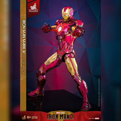 Iron Man 2: Iron Man Mark VI (Fractal Armor): Exclusive: 1/6th Action Figure - Hot Toys Action Figure